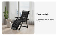 Foldable Folding Deck Chair Comfortable Weightless Reclining Chair Adjustable Recliner Space-Saving for Office Workers, Homeowners, dozing, Balcony, Living Room, spineyard