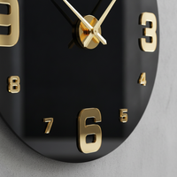 Large 3D DIY Acrylic Wall Clock Modern European Style Digital Sticker Clock