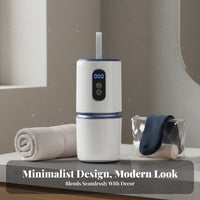 Portable Clothes Dryer Compact Mini Clothes Dryer Energy Saving Foldable Dehumidifying Machine for Commuters, Apartment Dwellers, Business Trip