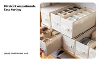 textile Drawer with Dividers Foldable Clothing Divider Box adaptable for children