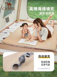 骆驼户外露营便携式防潮垫双人自动充气床垫野营帐篷睡垫地垫