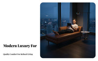 sweepd Lounge Chair Luxury aesthetic sweepd Chaise Lounge Designer Look Living Room Furniture for Hoteliers, Residential Customers, Bedroom, Relaxation, perusing corner