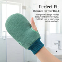 Microfiber Exfoliating Gloves for Men and Women, Bath Glove Body Scrubber, Deep Cleansing Wash for Spa Mitt Set
