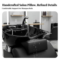Comfortable Shampoo Bed Pillow Ergonomic Design Hair Washing Neck Cushion Waterproof for Barbers, Home Users, Barbershop, Beauty Parlor, Spa