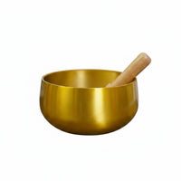 Artisan-Made Tibetan Singing Bowl Set Relaxation Aid Brass Sound Bowl for Meditators