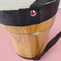 Orff Percussion Instrument, Children's Hand Drum, 4-Inch Solid Wood Portable Drum, Indian Drum, Educational Toy