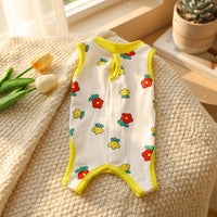 Pet Recovery Suit for Dogs Cats, Thin Polyester Cat Recovery Suit and Dog Recovery Suit, Post Surgery Suit with Snap Buttons to Prevent Licking