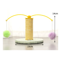 Colorful Cat Scratching Toy with Sisal Post Interactive Cat Scratching Post Sturdy for Cats, Pet Corner, Living Room
