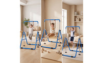 Foldable Kids Gymnastics Bar Floor-Standing Folding Gymnastics Bar Indoor Equipment Stable for Gymnasts, Toddlers, Home, Playroom, Bedroom