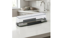 Plastic Cake Box with Latch Sealed Swiss Roll Container Airtight Pastry Container with Lid Secure for Bakers