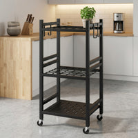 Garden Tool Organizer with Wheels Rolling for Garage, Utility Room, Homeowners