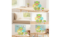 Child-Centered Math Board with Movable Hands Educational Math Teaching Board Interactive Learning Toy Fine Motor for Kindergarteners, Toddlers, Home School