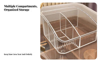 Clear Organizer with Drawer Transparent Design Makeup holder Space-Saving