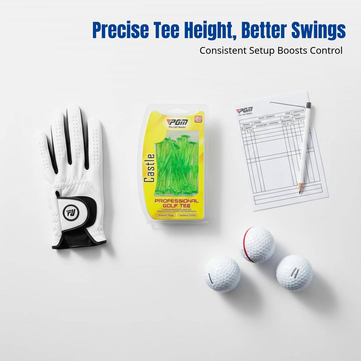 Sporting Tee, Championship Accessory, Sturdy 8-Point Head, Precise Placement, Multi-Color, Boxed