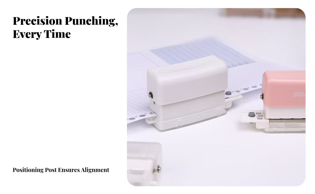 6-Hole Puncher DIY Tool 6 Hole Paper Punch Compact Design Mini Paper Puncher for Students, Crafters, School, Scrapbooking