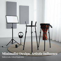 Universal Fit Adjustable Djembe Stand Performance Grade Drum base Portable Percussion Holder sturdy Duty for Percussionists, Music Students, concert Shows, Home Practice, Outdoor Events, Band Rehearsal
