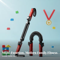 Arm Muscle Training Rod Anti-Slip Handle Adjustable Power Twist Bar Portable Adjustable Power Twist Bar for Women, Beginners, Home Gym