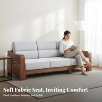 L-Shaped Sectional Couch sturdy Wood Frame Sofa Modern Design Living Room Furniture for Homeowners, Apartment Dwellers, Home, Small Apartments
