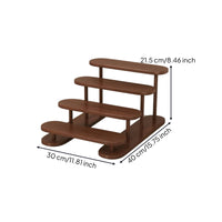 Tiered Desktop Storage Rack Wooden Makeup Organizer Shelf Versatile Countertop Organizer Sturdy for Bathroom
