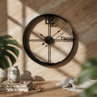 Minimalist Metal Wall Circular Timepiece Modern Metal Wall Circular Timepiece