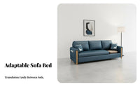 Multi-Functional Folding Sofa Bed Tech Textile Folding Convertible Sofa Bed Removable and Washable Cover Pull out Sleeper Loveseat Space-Saving for Apartment Dwellers, Students, Homeowners, Small Areas, Bedroom, Home Office, Lounge