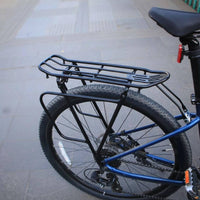 Reinforced Structure Mountain Bike Rear Carrier Lightweight Aluminum Bike Pannier Rack High Capacity Cycle Luggage Rack for Commuters