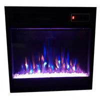 Realistic Flame Effect Electric Fireplace TV Stand Multi-Color Flames & Lights Fireplace TV Stand Adjustable Brightness Living Room Furniture Wireless Controller Control for Bedroom, Basement