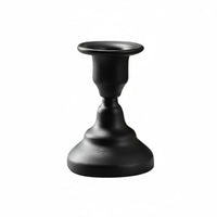Metal Candle Holder Romantic Black Candle Stand Stable Base for Wedding