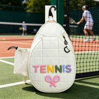 Pickleball Bag Large Capacity Tennis Racket Bag Water Bottle Holder Sports Gear