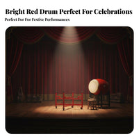Foldable Design Folding Drum Stand Simple Assembly Metal Floor Drum Stand Anti-Slip Feet Percussion Instrument Holder Lightweight for Percussionists, Event Organizers, Stage Performances, Cultural Festivals, School Assemblies, Rehearsal Space