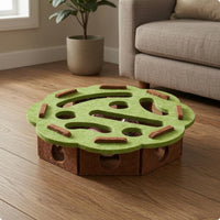 Cutout Openings Feline Maze Box Accessible Side Holes Felt Feline Toy Box Raised Obstacles Interactive