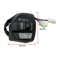 Molded Motorcycle Handlebar Switch with Wiring Harness Allall-Encompassing Handlebar Switch with Wiring Harness Easy to Install Long-Lasting for Scooter Owners