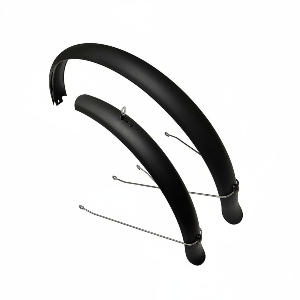 2 Pieces Mountain Bike Mudguard Matte Front Rear Mudguard Set Universal Fit Cycle Water Deflection Guard for Cyclists, Muddy Trails