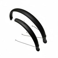 2 Pieces Mountain Bike Mudguard Matte Front Rear Mudguard Set Universal Fit Cycle Water Deflection Guard for Cyclists, Muddy Trails