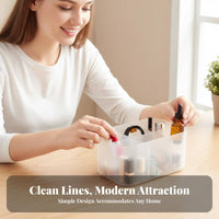 Handled Storage organizer Adaptable Desktop Container No-Cost for Dressing Table