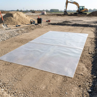 Ethylene-Vinyl Acetate Waterproof Membrane Sheet, for Tunnel Construction, Semi-Transparent White, New Material Synthetic Film, Structure Durability Assurance Sheet
