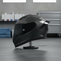 Full Face Large Spoiler Carbon Fiber Helmet 3C Certified Gear for Men, Women, Winter Riding