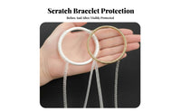 Transparent Jewelry Protector Impact-Resistant Anti Scratch Jewelry Tube Water Resistant Invisible Finger Band Coil for Women, Adults, Daily Wear