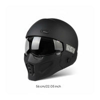 Quick Release Buckle Retro Motorcycle Helmet Adjustable Ventilation Modular Motorcycle Helmet DOT Certified for Women, Commuting