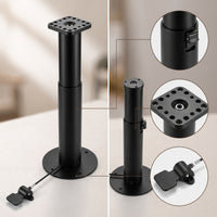 Telescoping Column with Mounting Plate Free-Stop Automatic Rising Support with Lock Buckle for DIYers, Furniture Assembly