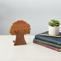 Wood Book Stand Original Design Wooden Bookends Rust-Resistant Wooden Book Stopper for Study Room