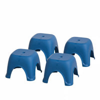 Non-Slip Feet Stackable Arched-Leg Stool Easy to Clean Household Furniture Space-Saving Footstool Strong Load-Bearing for Children, Homeowners, Bathroom, Living Room, Kitchen, Entryway