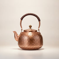 Heat-Insulating Copper Kettle Handmade Tea Kettle with Spout Traditional Copper Teapot Vintage for Kitchen