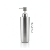 Stainless Steel Lotion Bottle Brushed Bottle with Pump Minimalist Dispenser with Pump Refillable for Bathroom, Shower, Kitchen Sink