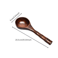 Long-Handled Wooden Ladle with Hanging Hole Deep-Bowl Wooden Ladle Heat-Resistant Serving Spoon Smooth for Cooking