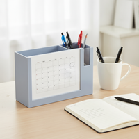 2026 Creative Desk Calendar Pen Holder with Memo Pad and Storage Box