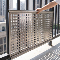 1mm Thick 304 Stainless Steel Perforated Balcony Protection Netting for Anti-Theft Window Guards and Railings