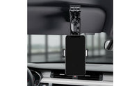 Shockproof Sun Visor Phone Mount Universal Compatibility Fasten-on Phone Holder Eye-Level View Mobile Accessory 360° Rotatable for Kitchen
