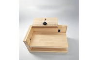 Manual Labeling Bracket Solid Wood Labeling Bracket with Ruler Precision for Workshops