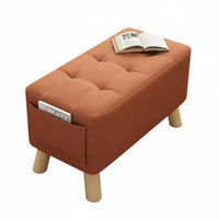 Minimalist Design Long Entryway Seat Modern appearance Long Ottoman Bench Soft Seating Household Furniture adaptable for Families, homeowners, Renters, Living Room, Hallway, Bedroom